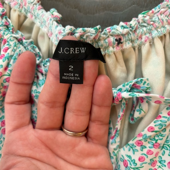 J Crew puff sleeve midi dress in floral | size 2 - Picture 3 of 11